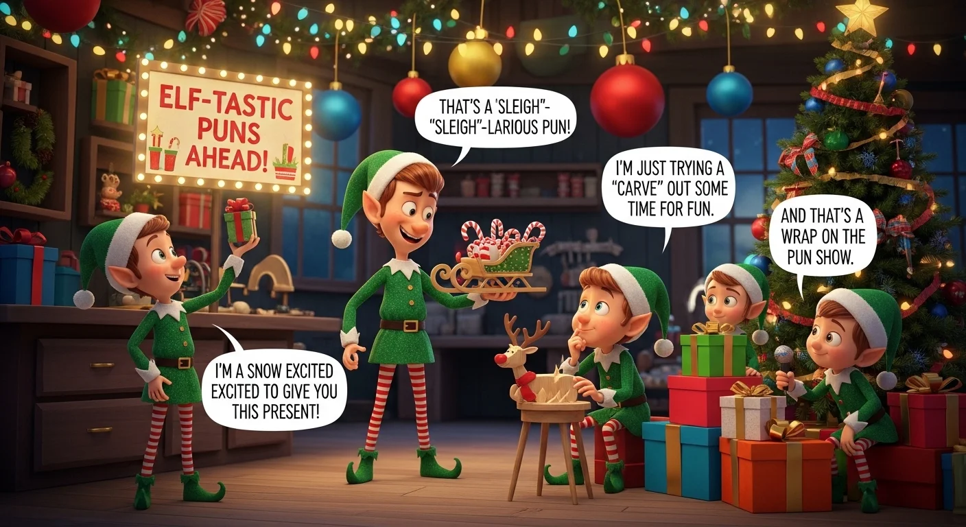 Cute Christmas Elf Puns