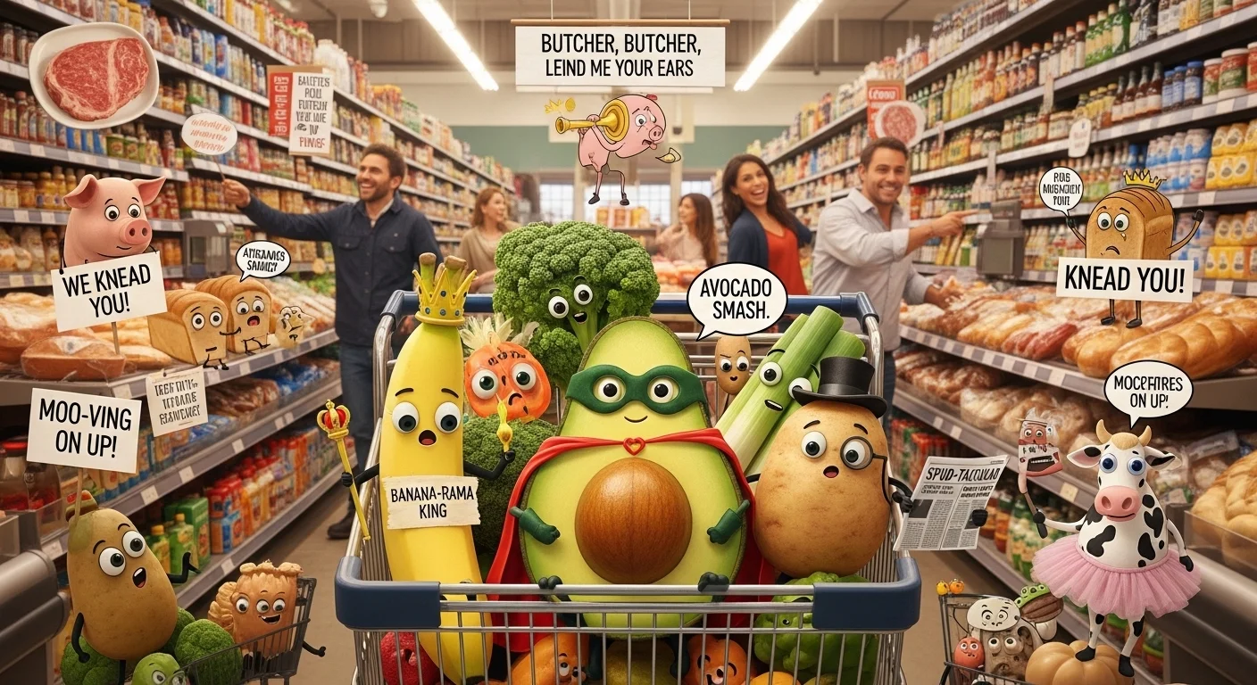 Funny Grocery Shopping Puns That Are Fresh and Funny