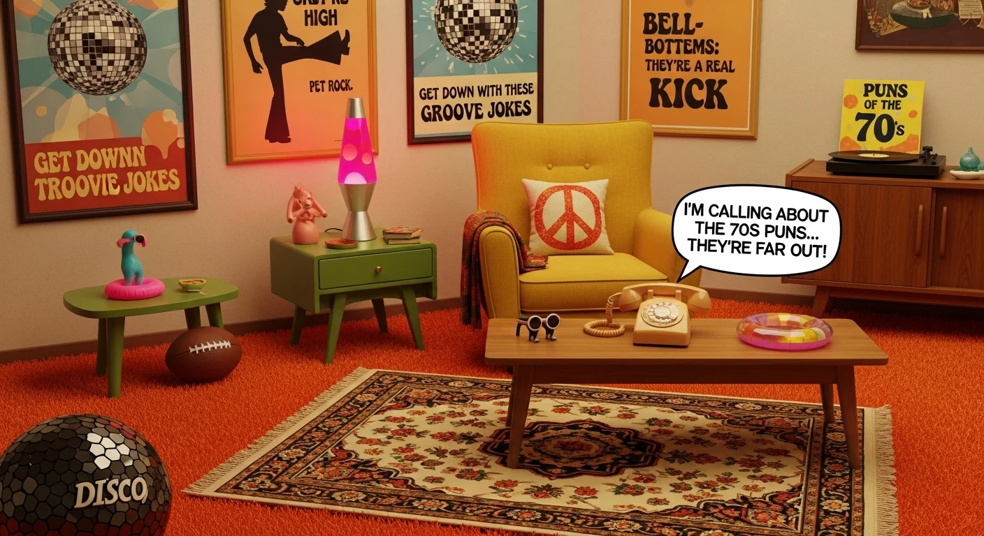 Groovy 70s Puns