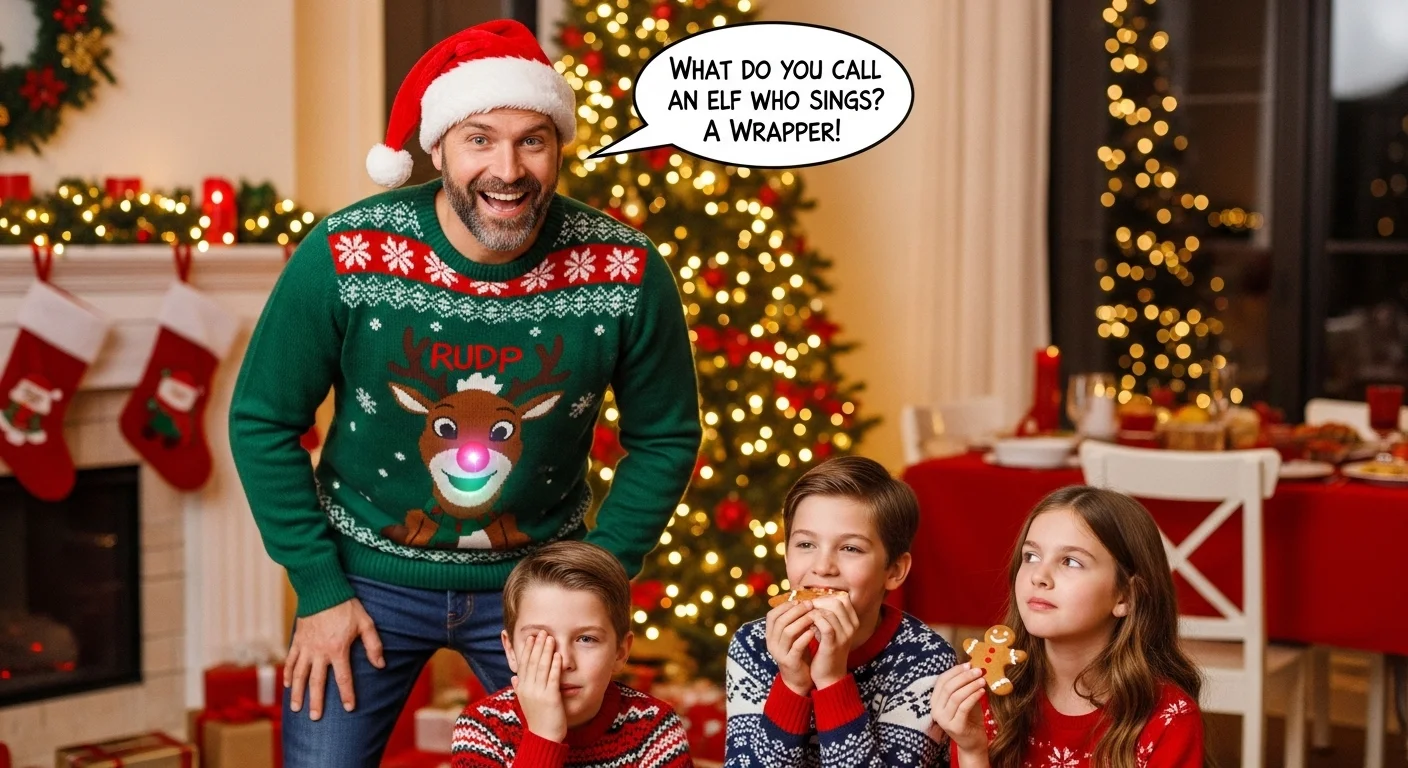 Santa Christmas Dad Jokes