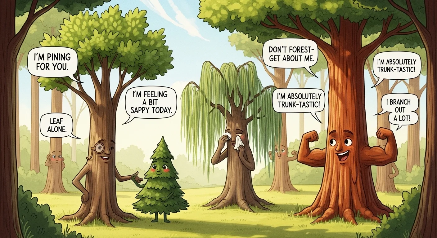 Tree Caption Puns