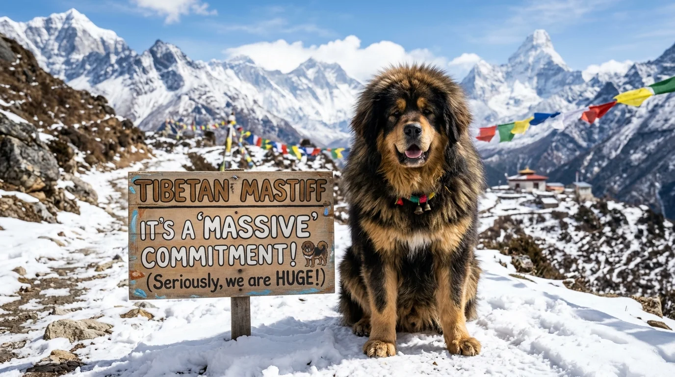 Big Fluffy Tibetan Mastiff Puns