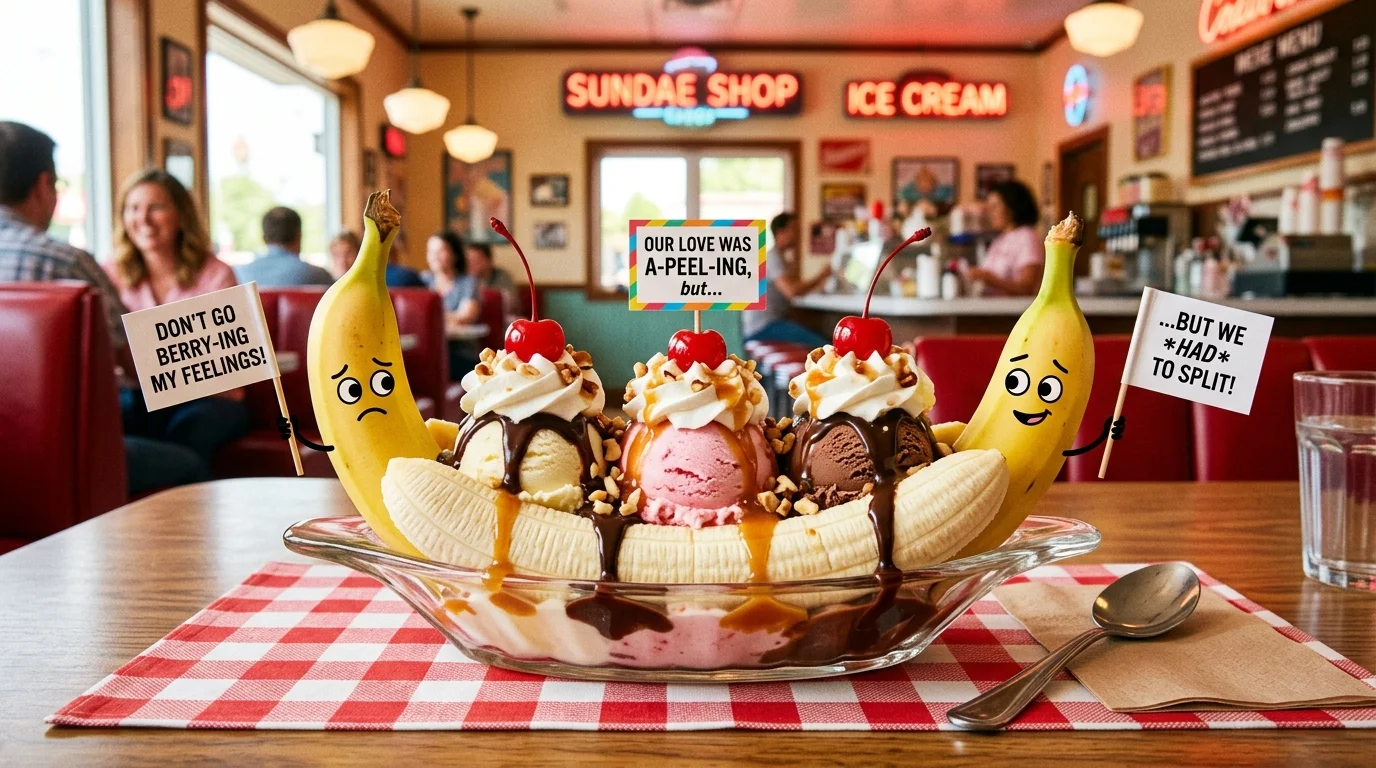 Cheesy Banana Split Puns