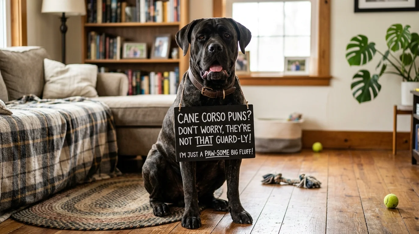 Cheesy Cane Corso Puns