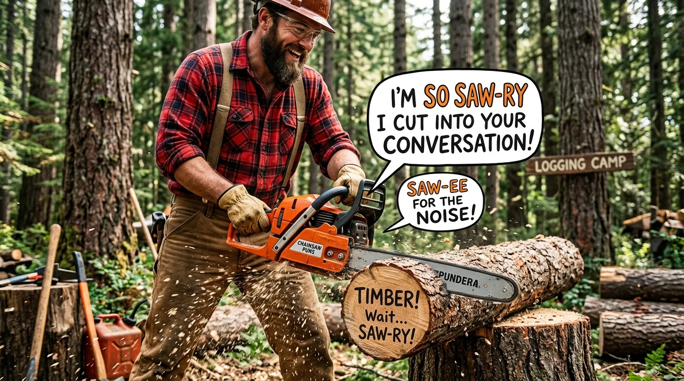 Cheesy Chainsaw Puns