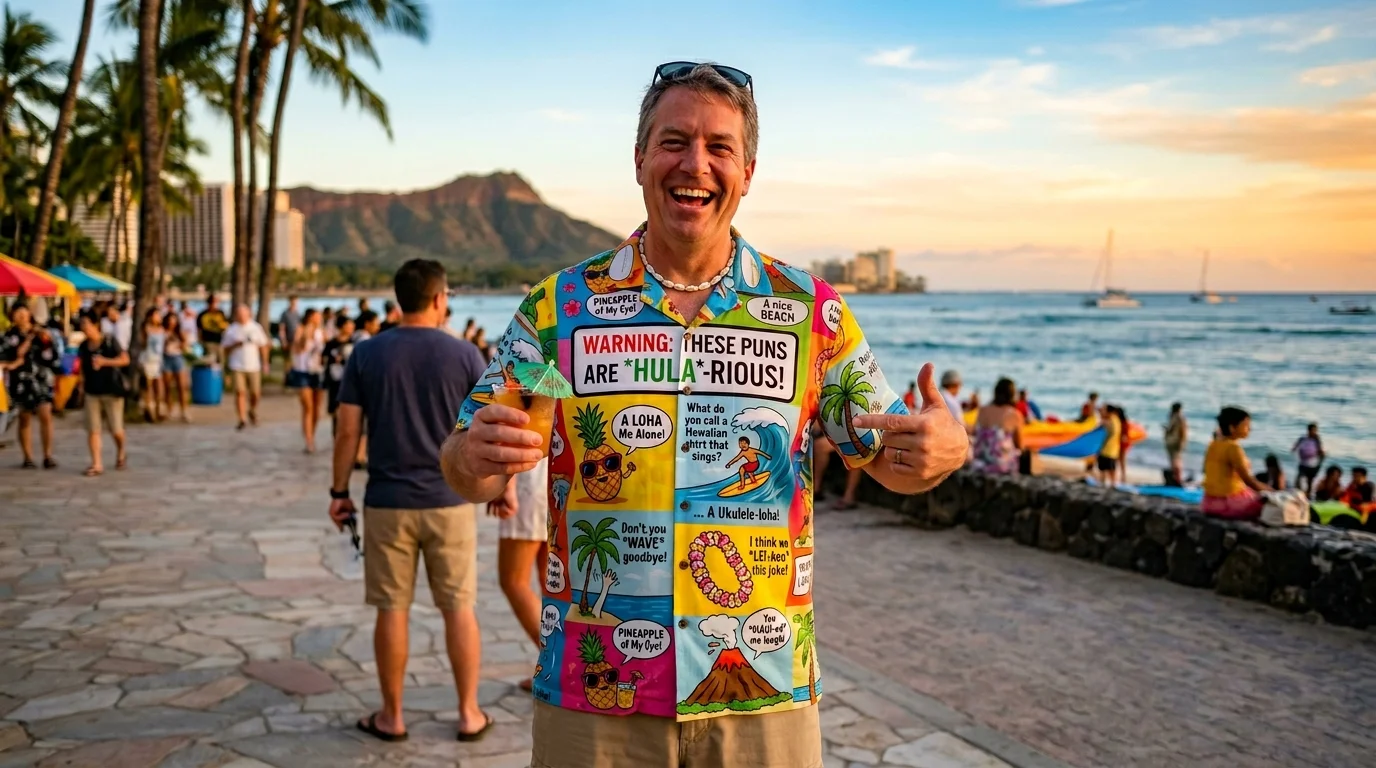 Cheesy Hawaiian Shirt Puns
