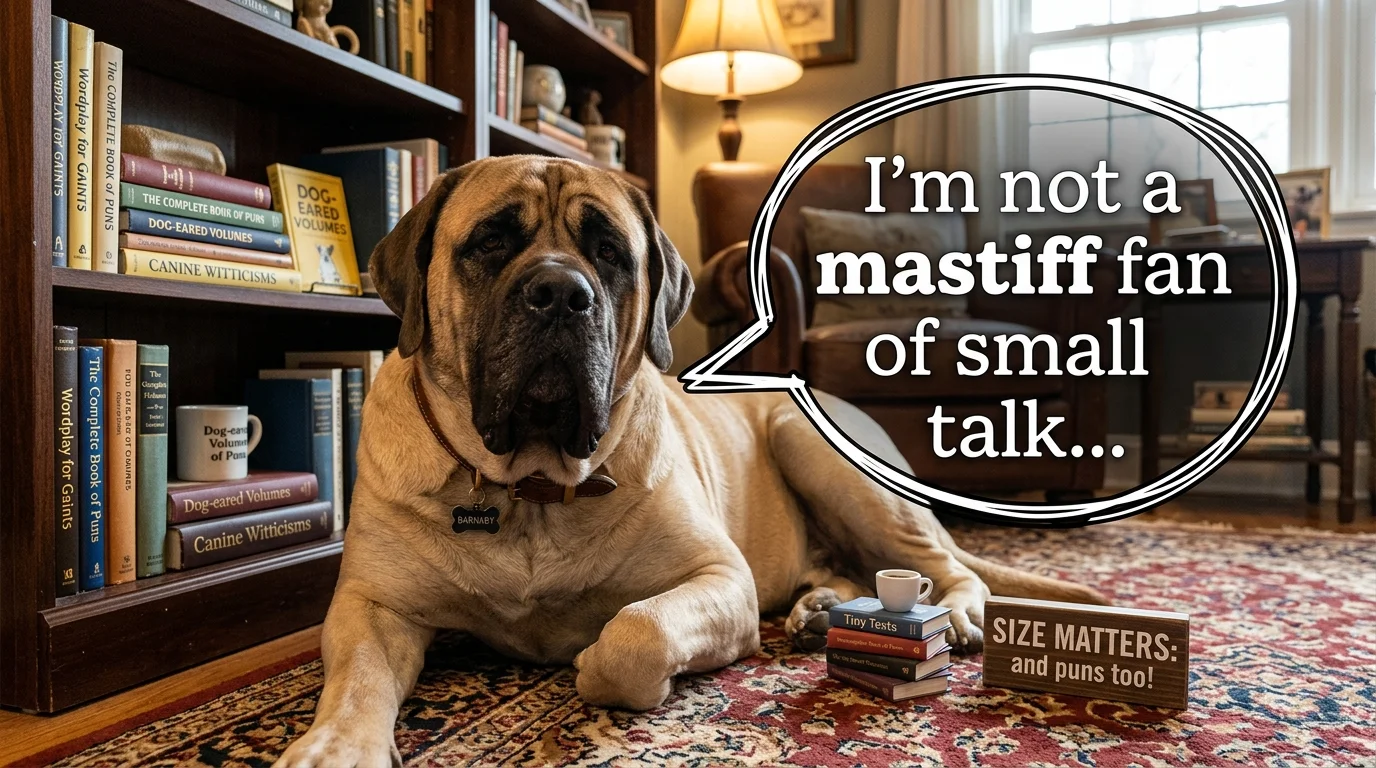 Cheesy Mastiff Puns