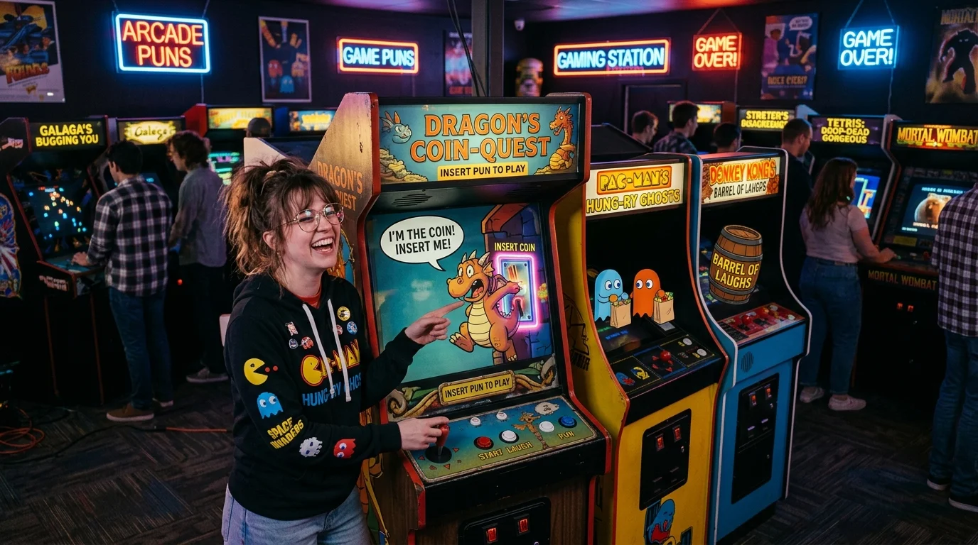 Classic Arcade Game Puns