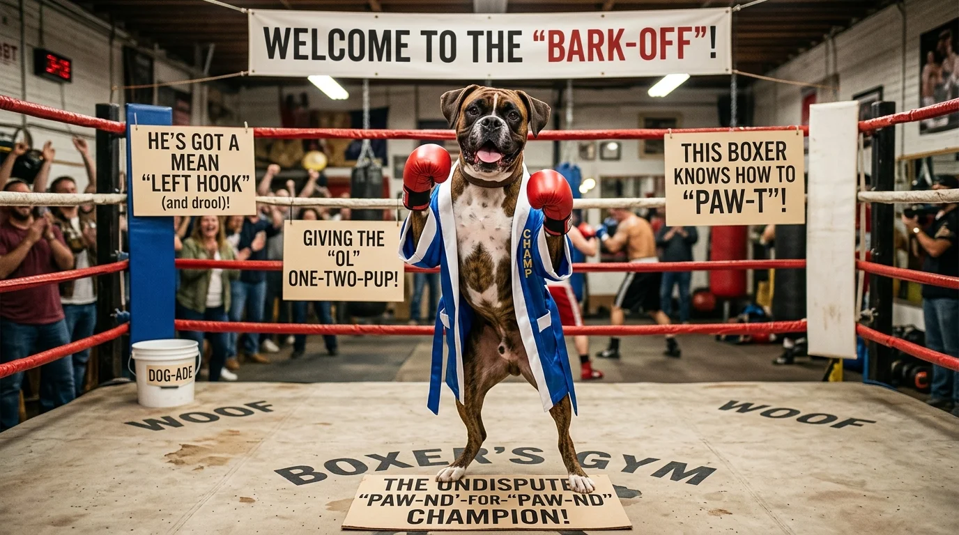 Classic Boxer Dog Puns