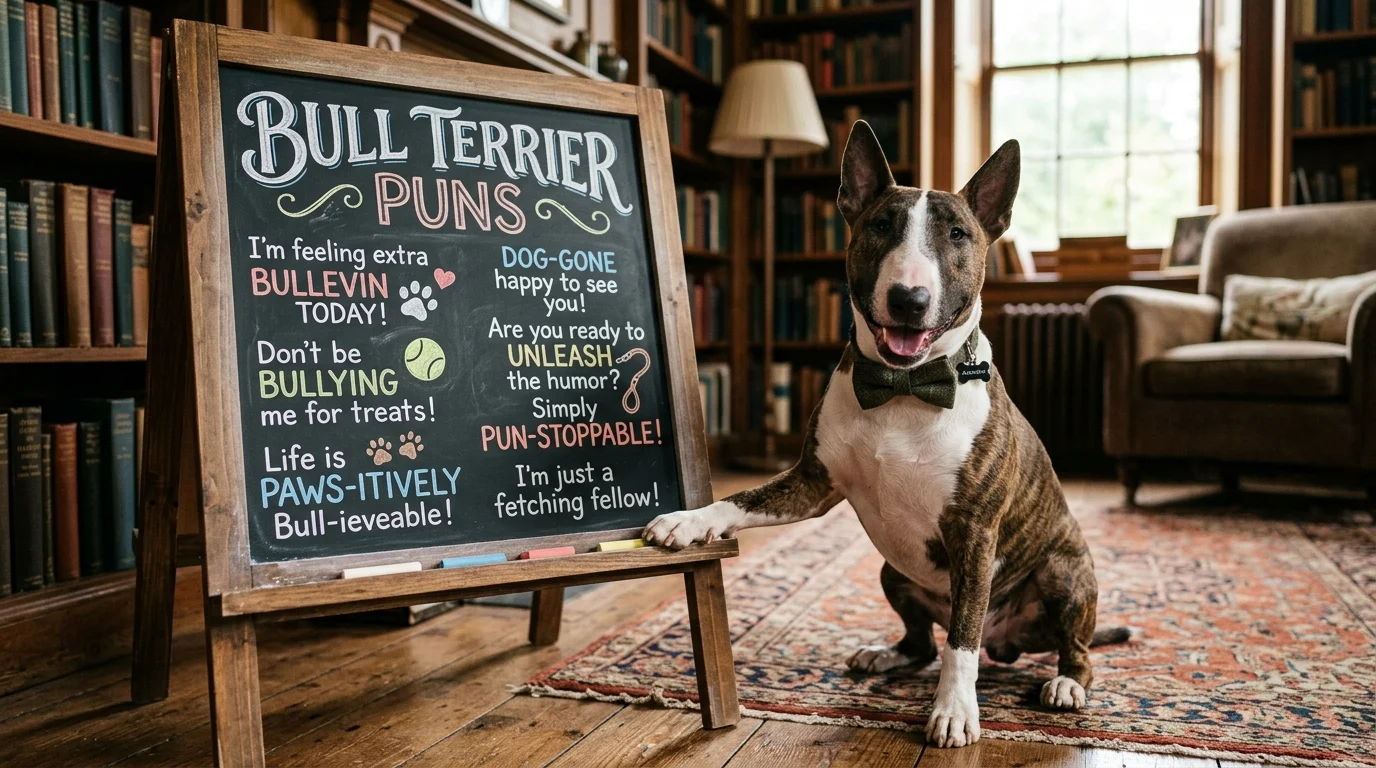 Classic Bull Terrier Puns