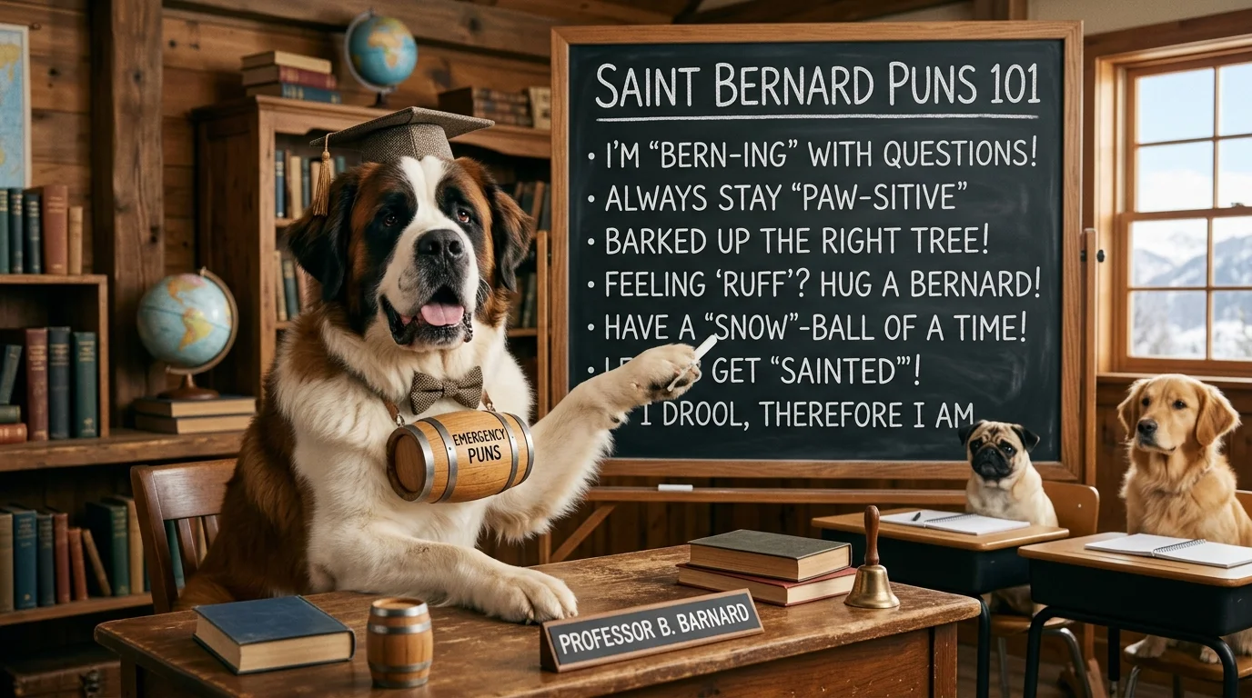 Classic Saint Bernard Puns