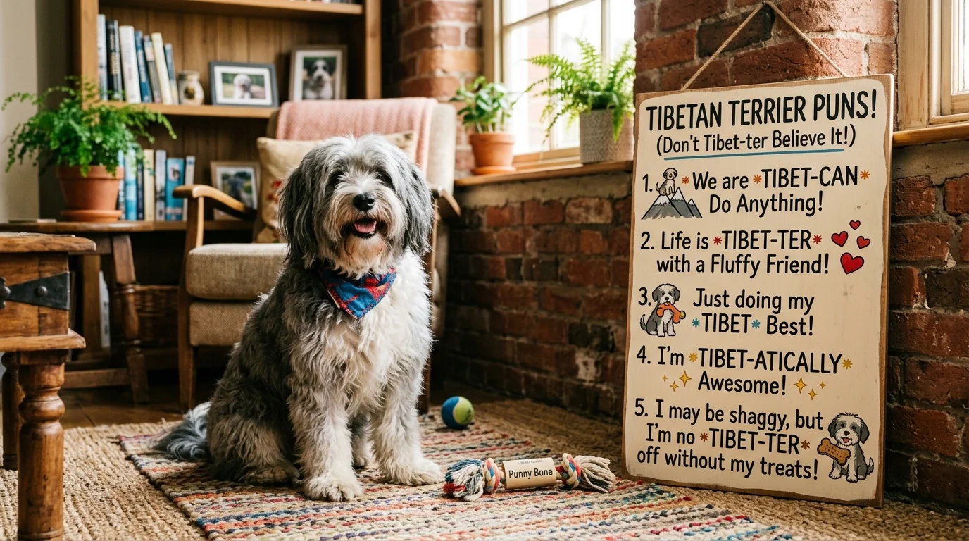 Classic Tibetan Terrier Puns