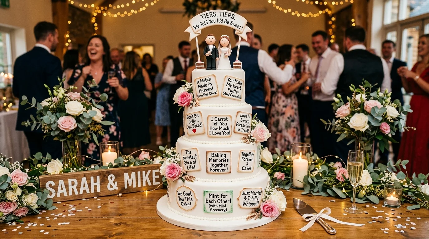Classic Wedding Cake Puns
