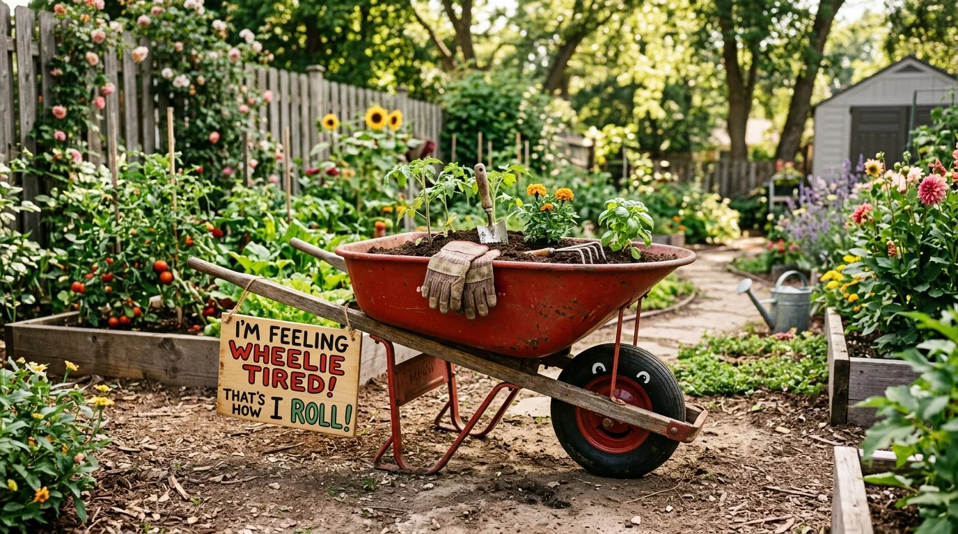 Classic Wheelbarrow Puns