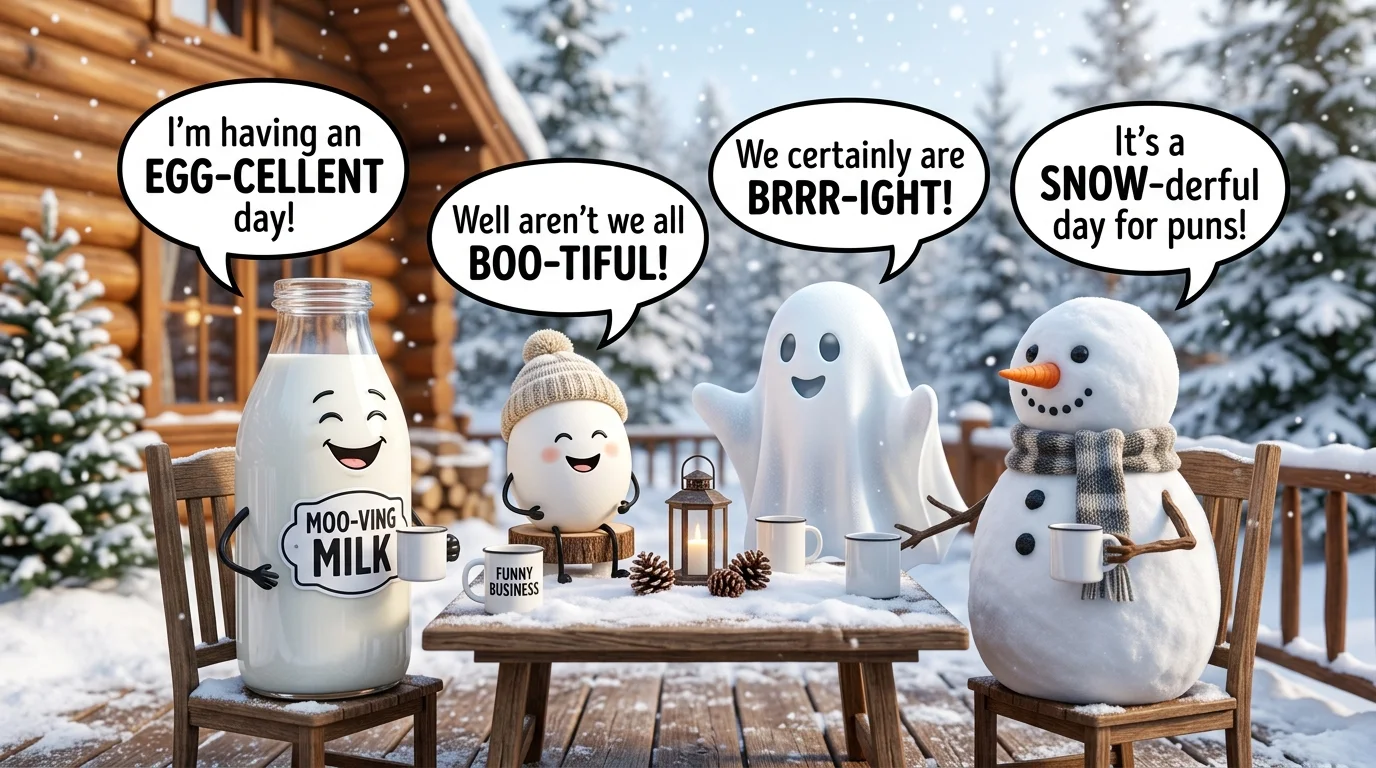 Classic White Colour Puns