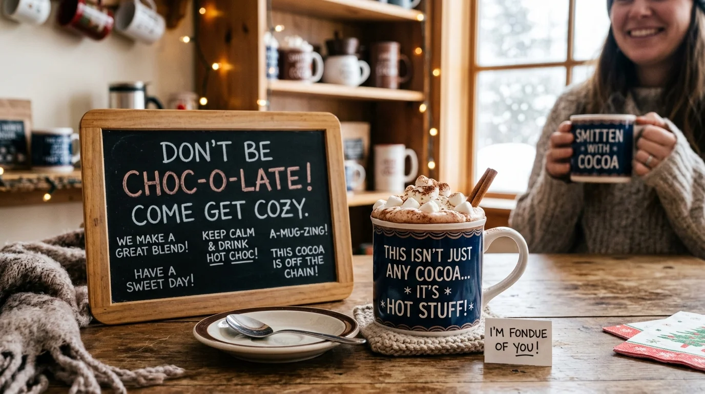 Foodie Hot Chocolate Puns