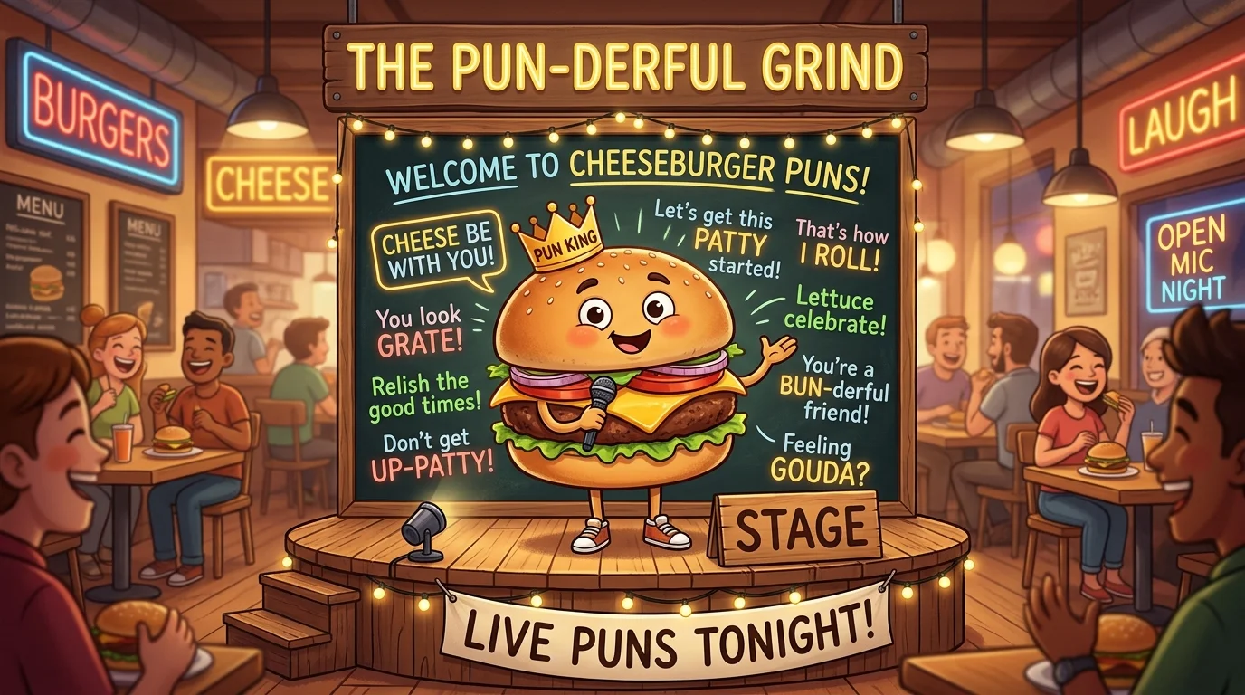 Funny Cheeseburger Puns
