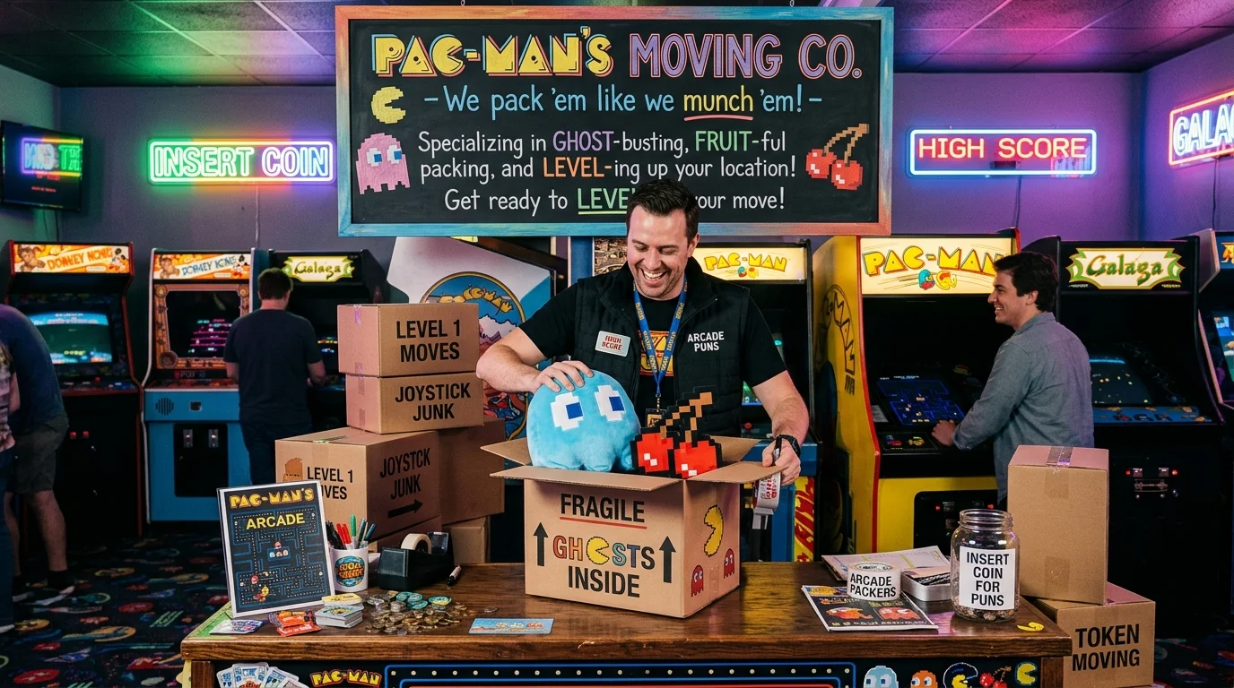 Savage Arcade Game Puns