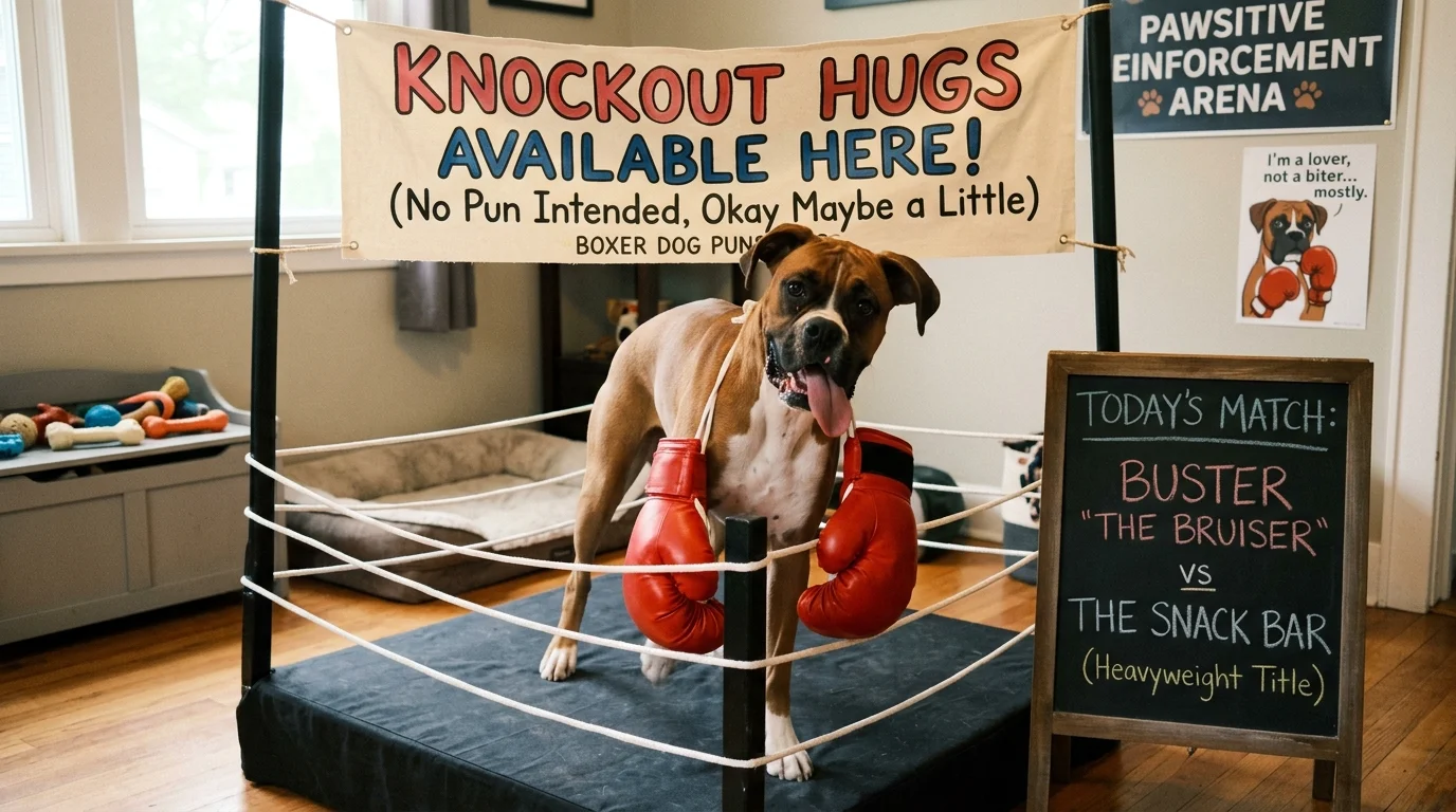 Savage Boxer Dog Puns