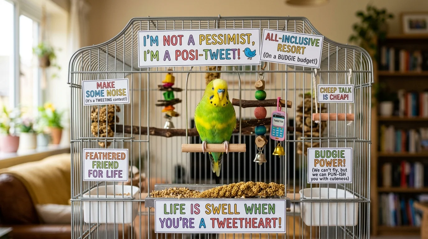 Savage Budgie Puns