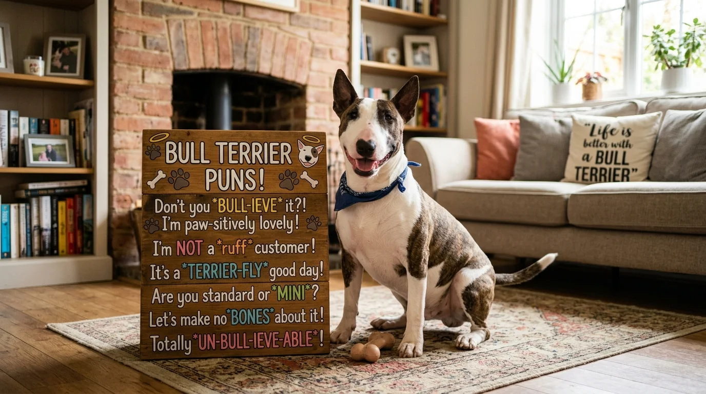 Savage Bull Terrier Puns