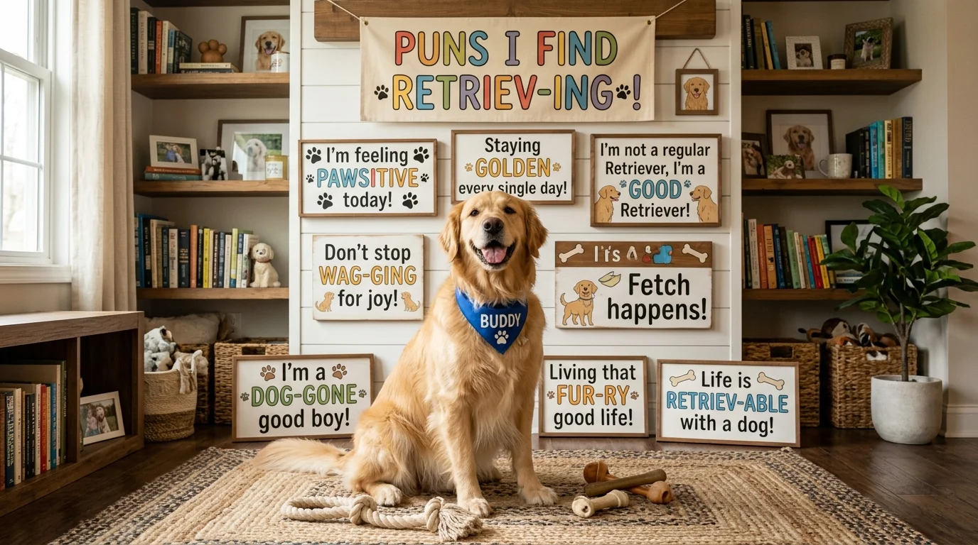 Savage Golden Retriever Puns