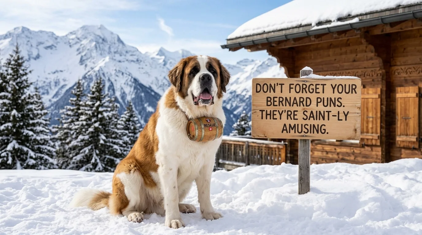 Savage Saint Bernard Puns
