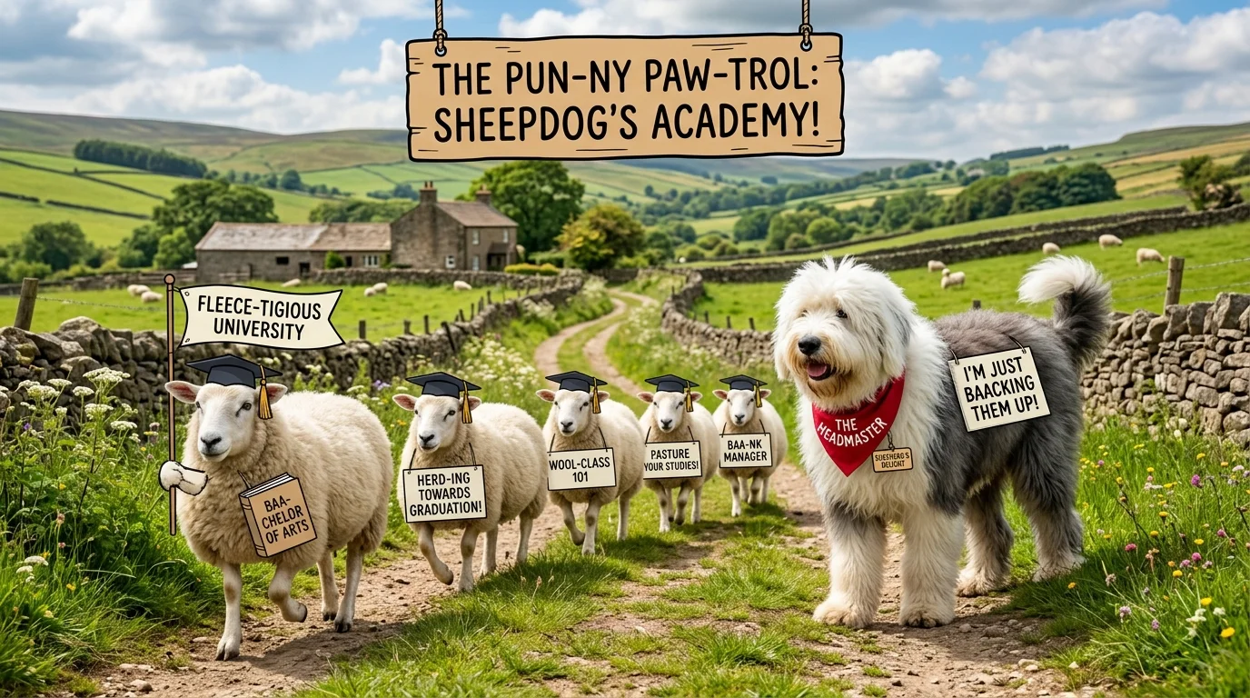Savage Sheepdog Puns