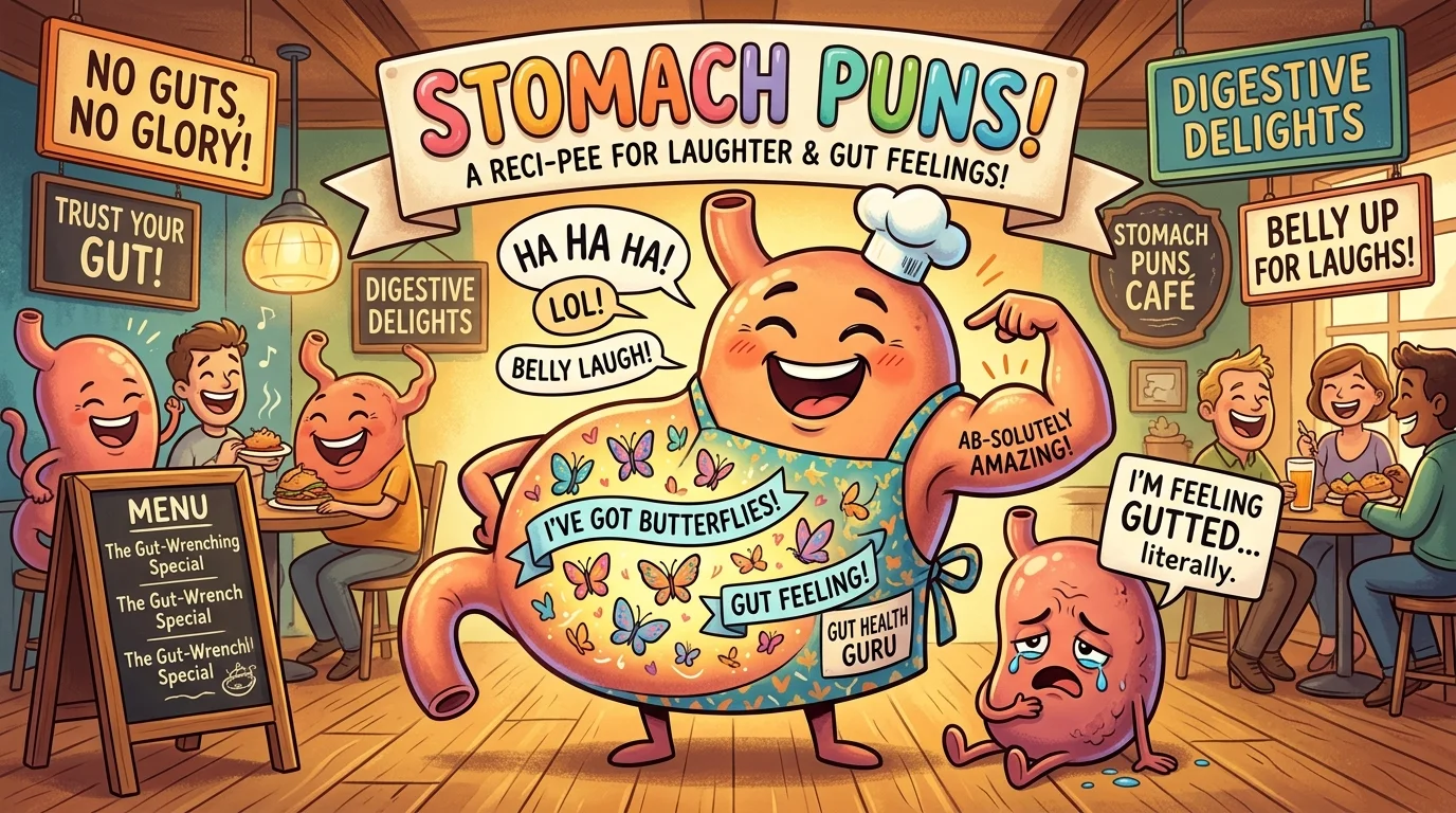 Savage Stomach Puns