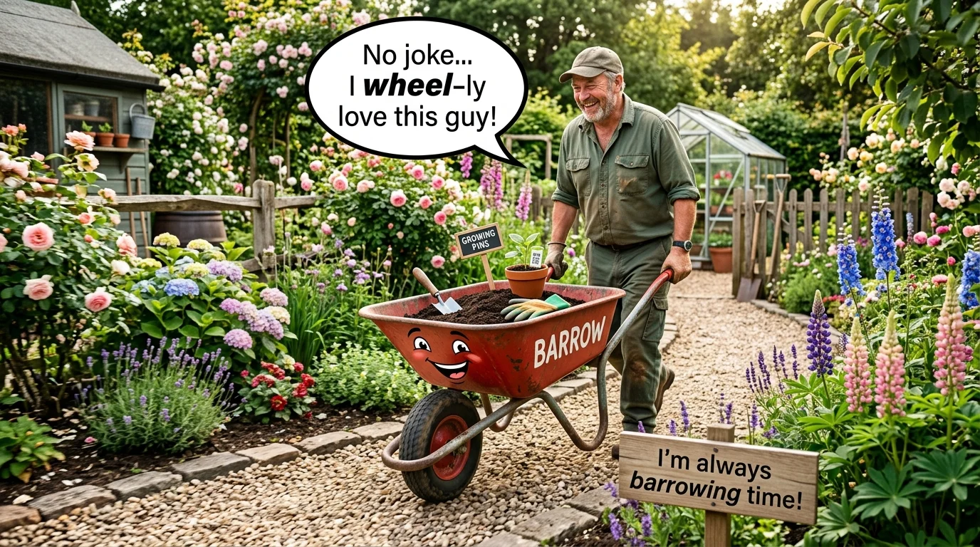 Savage Wheelbarrow Puns