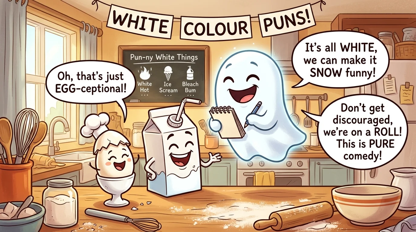 Savage White Colour Puns