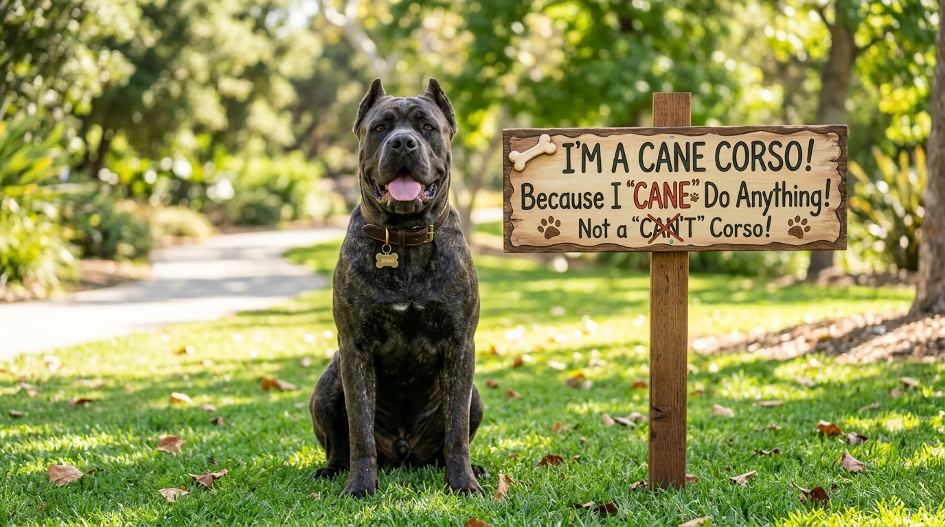 Strong & Powerful Cane Corso Puns