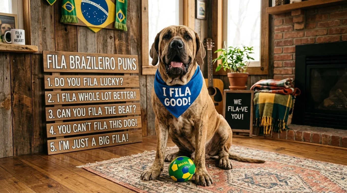 Strong & Powerful Fila Brasileiro Puns