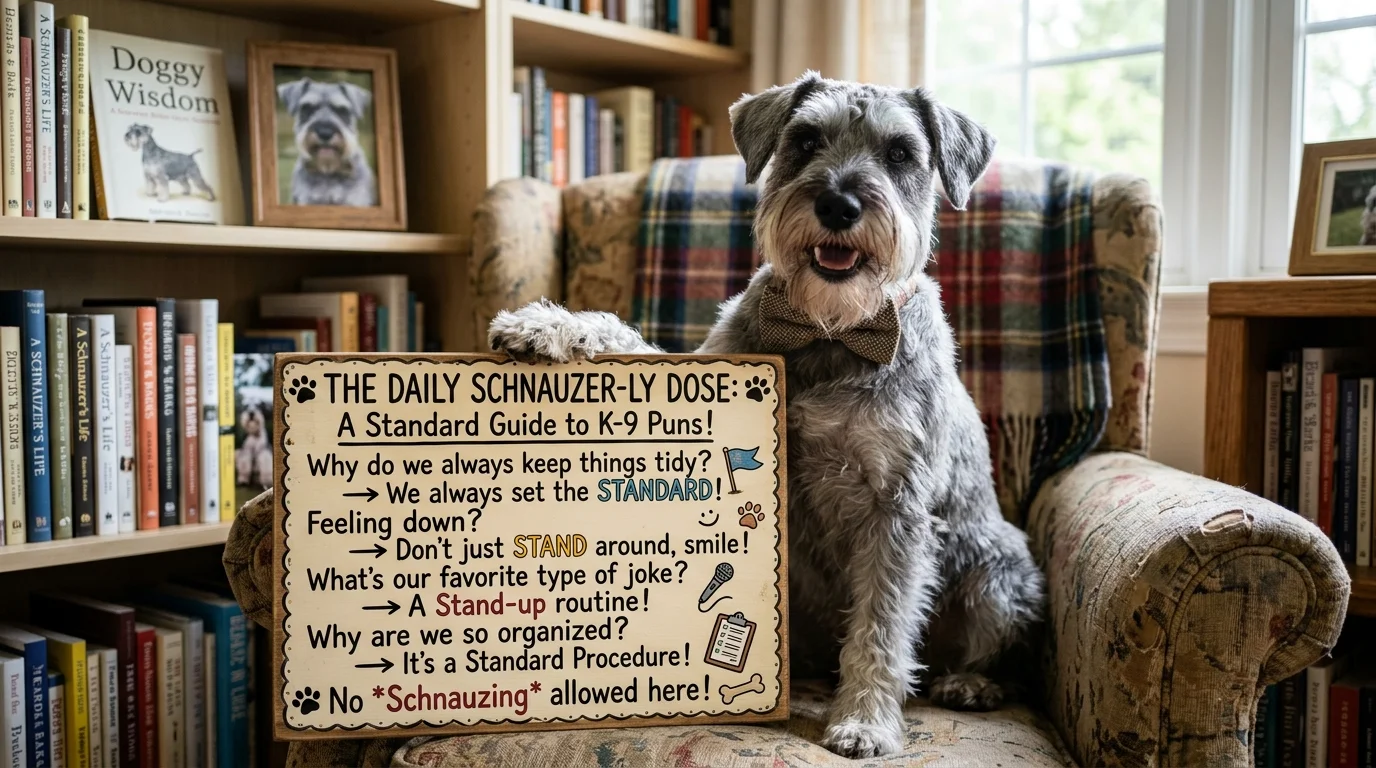 Cheesy Standard Schnauzer Puns