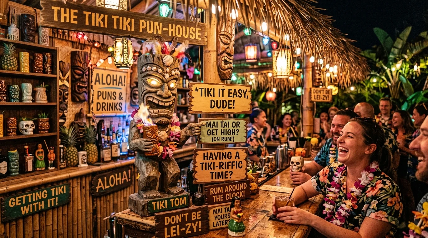 Cheesy Tiki Puns