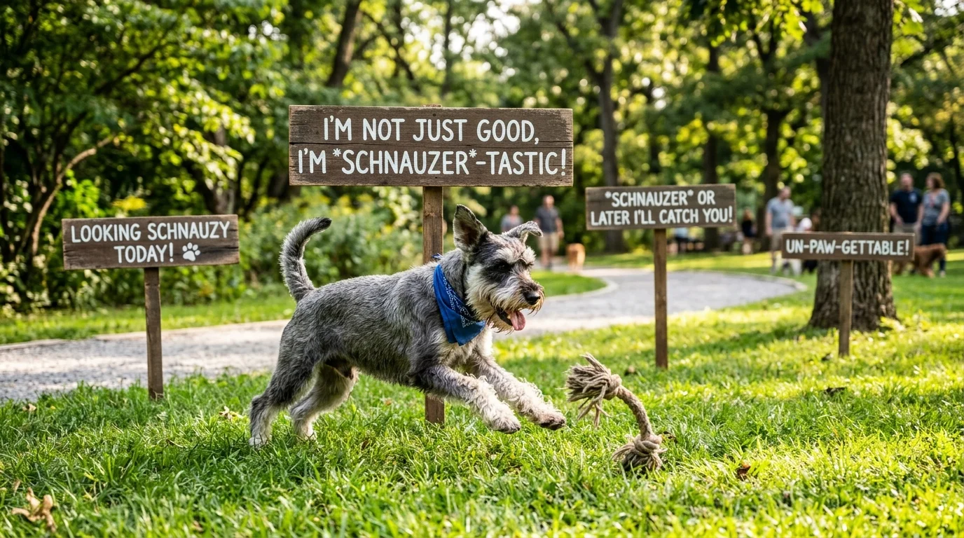 Funny Standard Schnauzer Puns