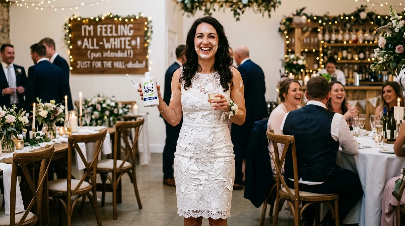 Funny White Dress Puns