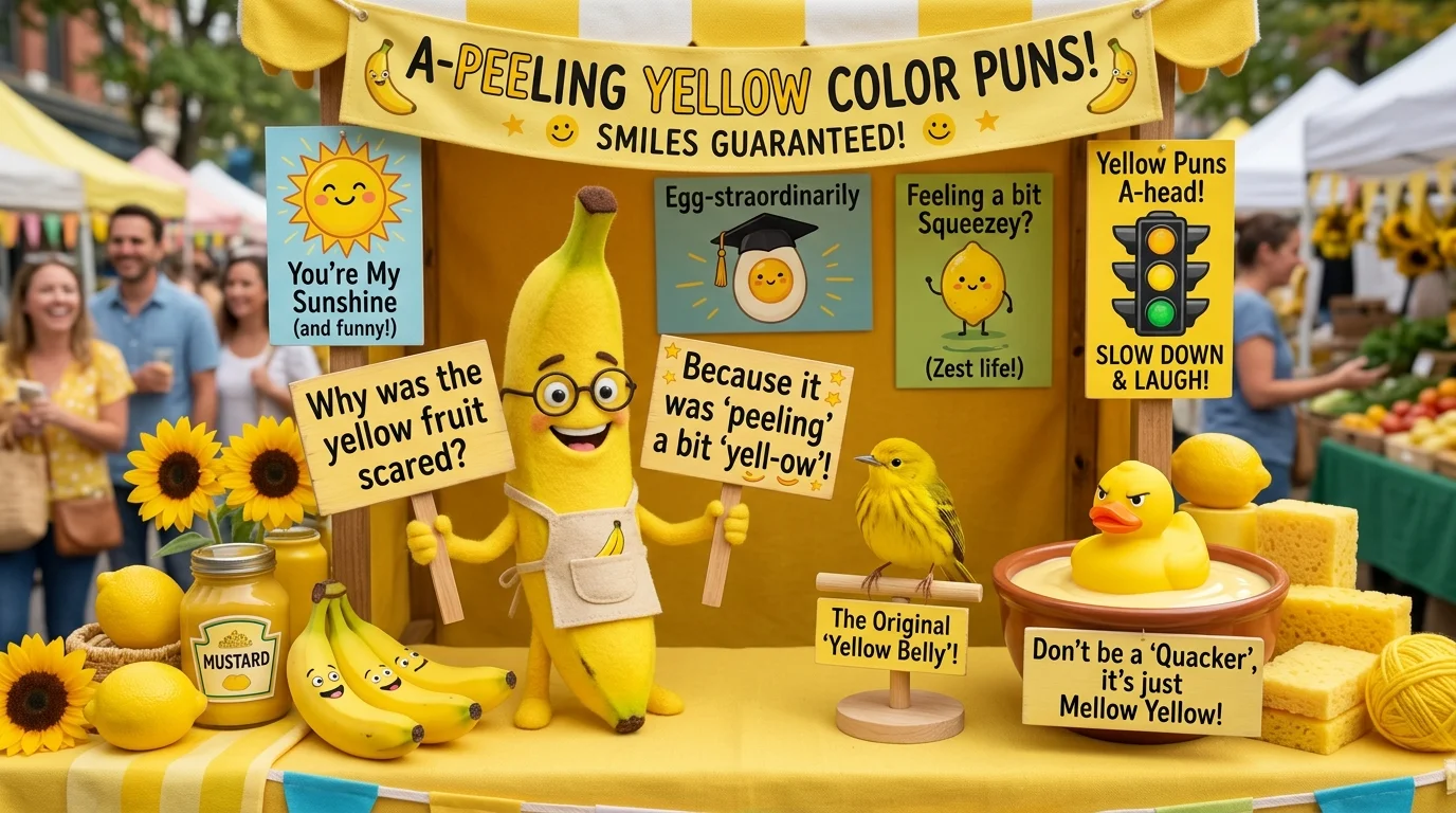 Kid-Friendly Yellow Color Puns