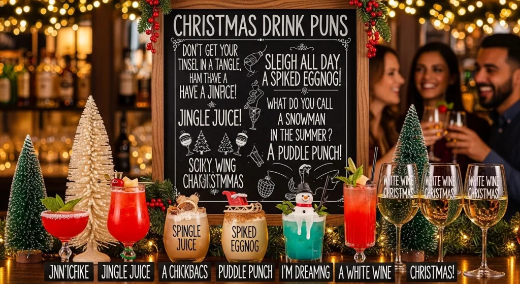 christmas drink puns