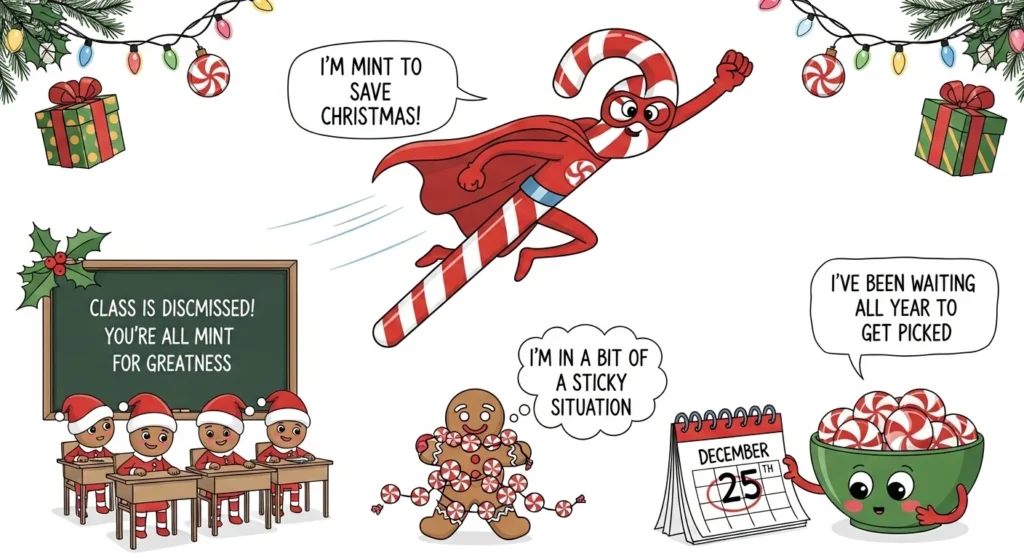 peppermint christmas puns