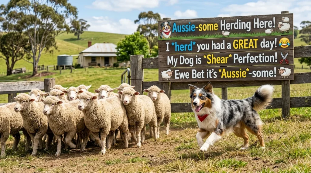 australian shepherd puns
