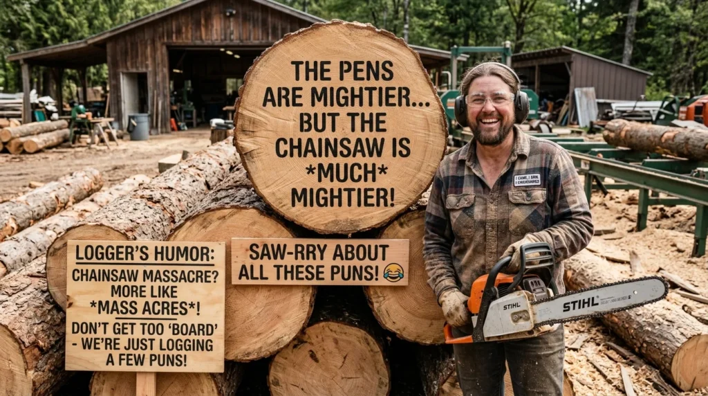 chainsaw puns