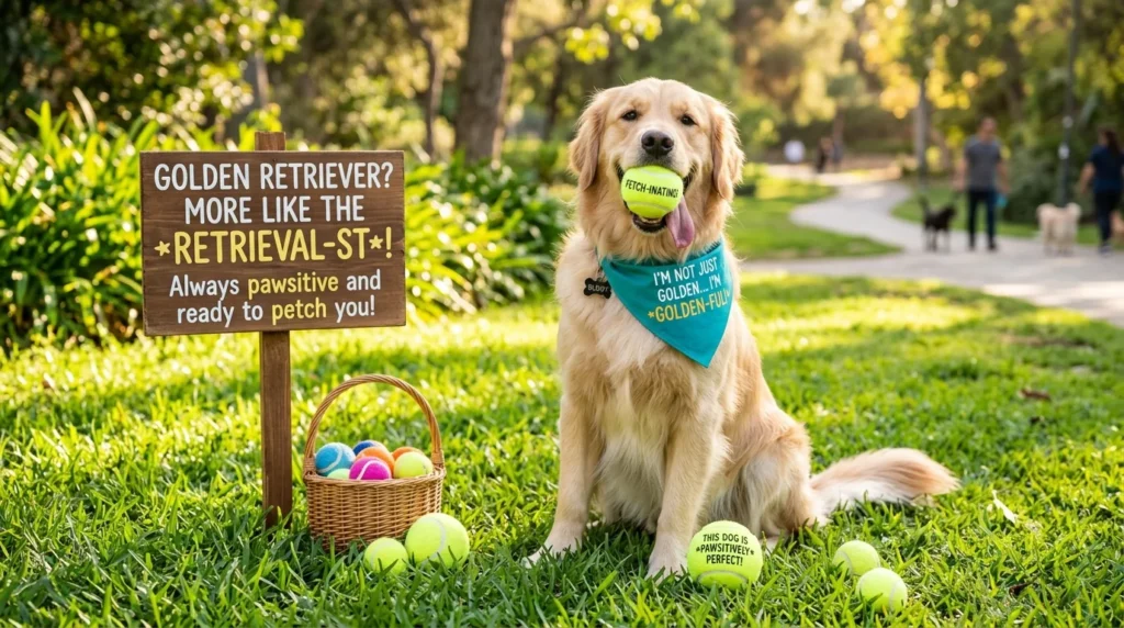 golden retriever puns