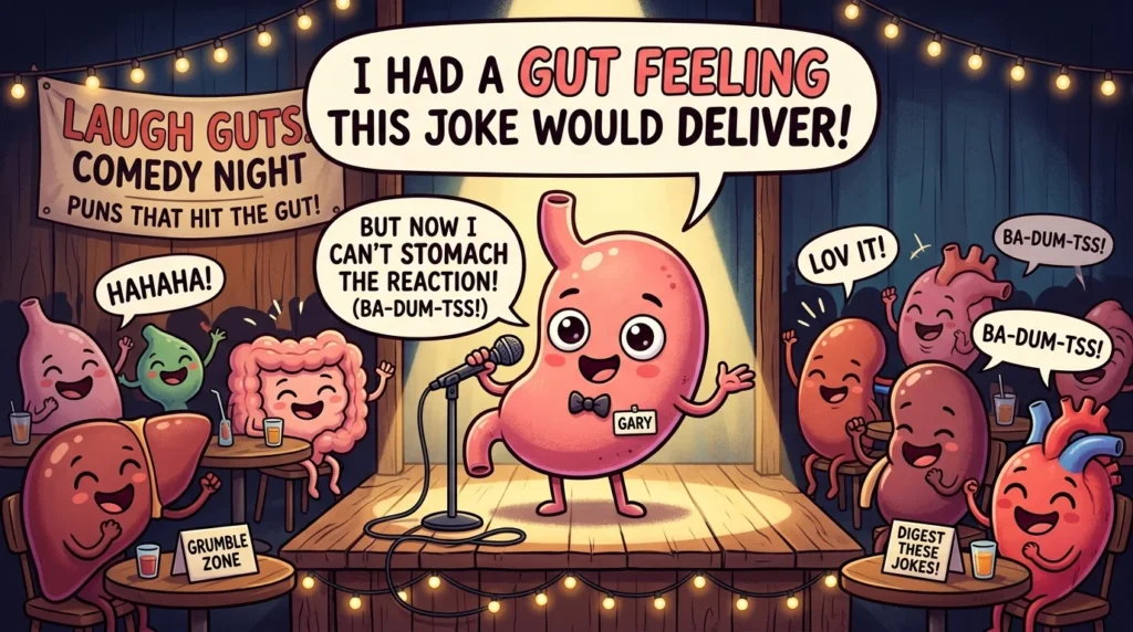 stomach puns
