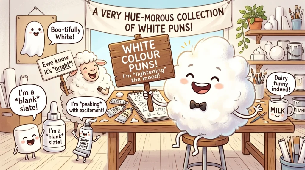 white colour puns